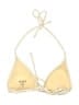 Roxy Checkered-gingham Yellow Swimsuit Top Size S - photo 2