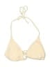 Roxy Checkered-gingham Yellow Swimsuit Top Size S - photo 1