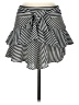 Express Stripes Black Casual Skirt Size 6 - photo 1