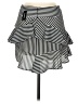 Express Stripes Black Casual Skirt Size 6 - photo 2