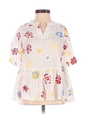 Tanya Taylor 3/4 Sleeve Blouse (view 1)