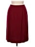 Amanda Smith 100% Polyester Solid Burgundy Formal Skirt Size 8 - photo 1