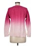 Talbots 100% Cotton Chevron-herringbone Pink Pullover Sweater Size M - photo 2