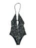 Cia Maritima Tweed Blue One Piece Swimsuit Size M - photo 1