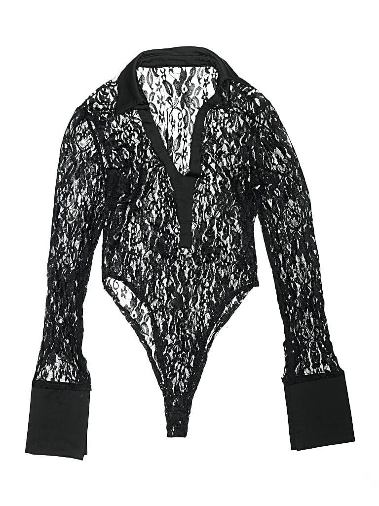 Pre-owned Unbranded Bodysuit In Black