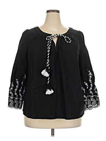 ELOQUII 3/4 Sleeve T-Shirt (view 1)