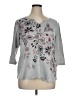 Cj Banks Paisley Gray Silver Pullover Sweater Size 1X - photo 1