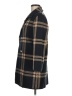 Anne Klein 100% Acrylic Plaid Black Brown Coat Size M - photo 5