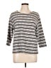 Blast Silver 3/4 Sleeve T-Shirt Size Lg Petite - photo 1