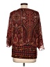 Coco Bianco 100% Polyester Burgundy 3/4 Sleeve Blouse Size L - photo 2