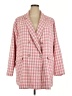 Meritt 100% Polyester Checkered-gingham Pink Blazer Size 2X - photo 1