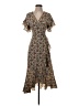 Max Studio Brown Casual Dress Size XS - photo 1