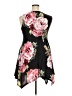 Reborn Floral Black Casual Dress Size XXL - photo 2