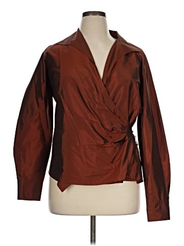 Ellen Tracy 3/4 Sleeve Silk Top (view 1)