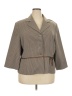 Sweet 100% Polyester Houndstooth Brown Blazer Size 20 - photo 1