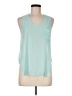 Lush 100% Polyester Teal Sleeveless Blouse Size M - photo 1