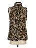 Calvin Klein 100% Polyester Animal Print Gold Vest Size S - photo 1