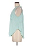 Lush 100% Polyester Teal Sleeveless Blouse Size M - photo 5