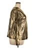 Porridge Metallic Solid Gold Long Sleeve Top Size 2X - photo 4