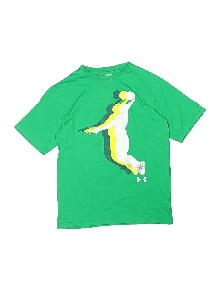 Pre-owned Under Armour Kids' Short Sleeve T-shirt In Green