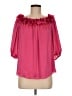 Trina Turk 100% Polyester Pink 3/4 Sleeve Blouse Size M - photo 1