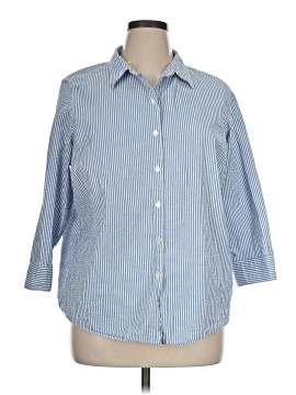 L.L.Bean 3/4 Sleeve Button-Down Shirt (view 1)