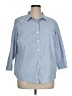 L.L.Bean 100% Cotton Blue 3/4 Sleeve Button-Down Shirt Size 1X - photo 1