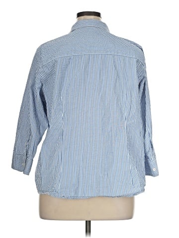 L.L.Bean 3/4 Sleeve Button-Down Shirt (view 2)
