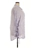 Savage X Fenty 100% Rayon Stripes Purple 3/4 Sleeve Blouse Size 3X - photo 4