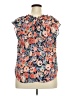 Lauren Conrad 100% Polyester Orange Sleeveless Blouse Size XL - photo 2