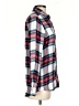 MELLODAY 100% Rayon Plaid Blue Long Sleeve Blouse Size S - photo 4