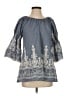Assorted Brands Gray 3/4 Sleeve Blouse Size S - photo 1