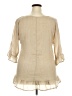 Unbranded Tan 3/4 Sleeve Blouse Size XL - photo 2
