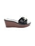 Tory Burch 100% Leather Black Wedges Size 9 - photo 1
