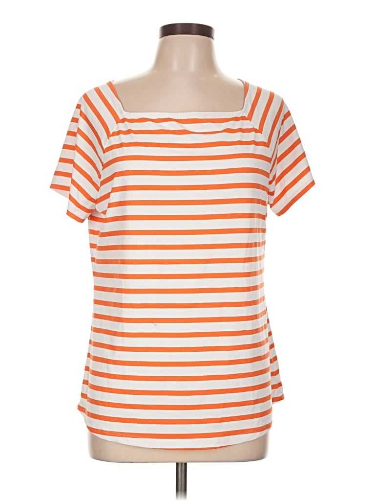 Pre-owned Talbots Short Sleeve T-shirt In Orange