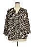 Vince Camuto 100% Polyester Animal Print Ivory 3/4 Sleeve Blouse Size 2X - photo 1