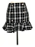 Shein Plaid Black Casual Skirt Size 2 - photo 1