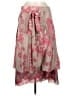 Wevez Paisley Pink Silk Skirt Size M - photo 2