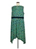 Catherines Paisley Green Casual Dress Size 3X - photo 2
