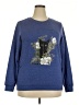 Unbranded Floral Animal Print Graphic Blue Sweatshirt Size XXL - photo 1