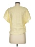 Three Dots Yellow Short Sleeve Blouse Size M - photo 2