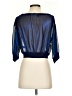 Jennifer Lopez 100% Polyester Blue 3/4 Sleeve Blouse Size XS - photo 2