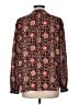 Ann Taylor LOFT 100% Polyester Paisley Black Long Sleeve Blouse Size M - photo 2