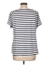 Talbots Stripes Ivory Short Sleeve T-Shirt Size L - photo 2
