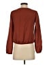 Theory 100% Silk Brown Blouse Size S - photo 2