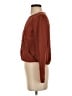 Theory 100% Silk Brown Blouse Size S - photo 5