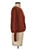 Theory 100% Silk Brown Blouse Size S - photo 4