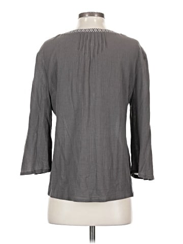 Garnet Hill 3/4 Sleeve T-Shirt (view 2)
