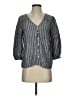 Old Navy Gray 3/4 Sleeve Button-Down Shirt Size XS - photo 1
