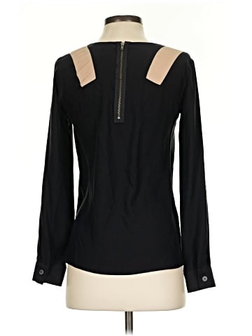 Nell Long Sleeve Silk Top (view 2)